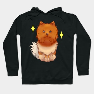 Orange pomeranian Hoodie